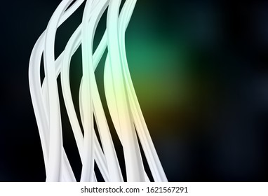 Dark Blue, Green vector blurred template. Colorful illustration in abstract style with gradient. Blurred design for your web site.