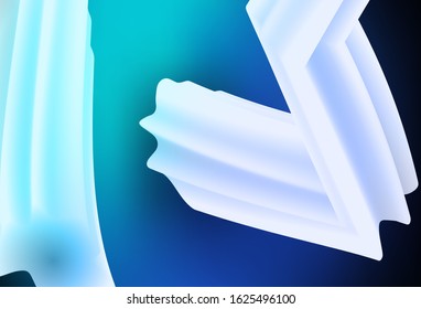 Dark Blue, Green vector blurred bright template. Colorful illustration in abstract style with gradient. Elegant background for a brand book.