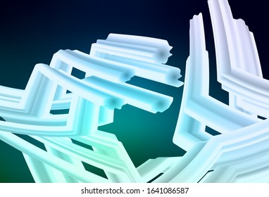 Dark Blue, Green vector blurred background. Glitter abstract illustration with gradient design. The best blurred design for your business.