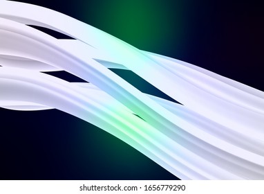 Dunkelblau, grüne Vektorillustration, unscharfer Hintergrund. Farbige Illustration in kleinem Stil. Kluges Design für Ihre Arbeit.