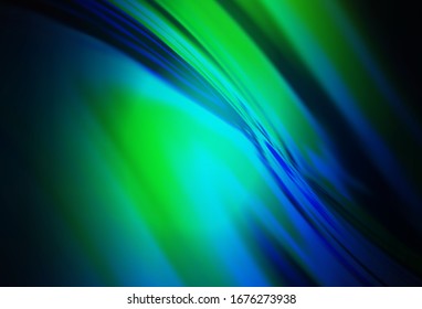 Dark Blue, Green vector blurred pattern. Shining colorful illustration in smart style. New way of your design.