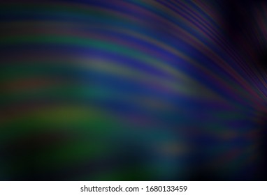 Dark Blue, Green vector blurred shine abstract template. Shining colorful illustration in smart style. New design for your business.