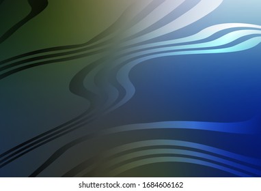 Dark Blue, Green vector blurred template. Shining colorful illustration in smart style. Blurred design for your web site.