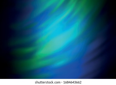 Dark Blue, Green vector blurred bright template. Colorful illustration in abstract style with gradient. New style design for your brand book.