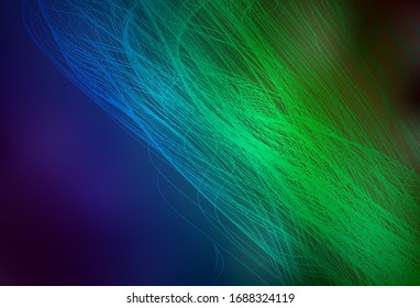 Dunkelblau, Grüne Vektorillustration unscharfe glänzende abstrakte Vorlage. Abstrakte farbige Illustration mit Farbverlauf. Unscharfes Design für Ihre Website.
