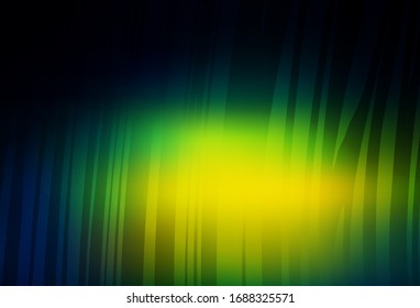 Azul oscuro, vectorial verde borroso y coloreado. Ilustración abstracta moderna con degradado. Nuevo diseño de estilo para su libro de marca.