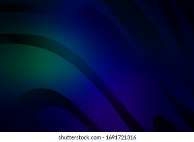 Dark Blue, Green vector blurred template. A completely new colored illustration in blur style. Elegant background for a brand book.