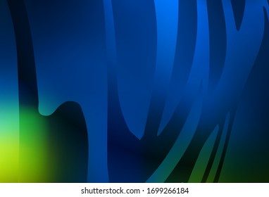 Dark Blue, Green vector blurred bright template. Colorful abstract illustration with gradient. New style design for your brand book.