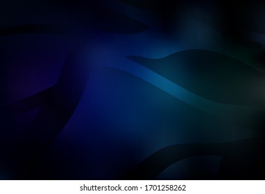 Azul oscuro, vector verde borrosa plantilla brillante. Ilustración abstracta colorida con degradado. Nuevo diseño de estilo para su libro de marca.