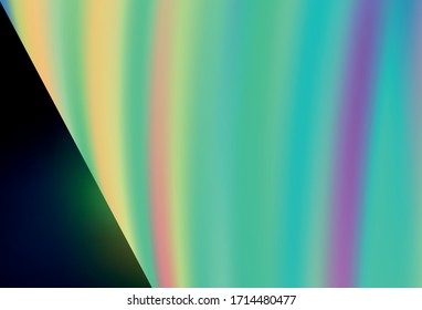 Dark Blue, Green vector blurred shine abstract template. Modern abstract illustration with gradient. Completely new design for your business.