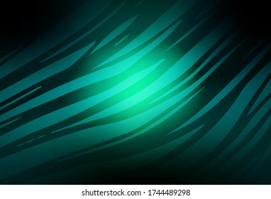 Dark Blue, Green vector blurred bright template. Colorful abstract illustration with gradient. Smart design for your work.