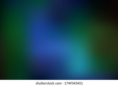 Dark Blue, Green vector blurred bright pattern. Shining colorful illustration in smart style. Completely new design for your business.