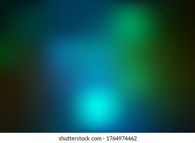 Dark Blue, Green vector blurred template. Shining colorful illustration in smart style. New way of your design.
