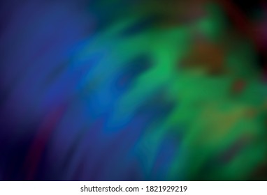 Dark Blue, Green vector blurred shine abstract template. Colorful illustration in abstract style with gradient. Background for a cell phone.