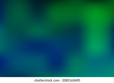Dark Blue, Green vector blurred bright template. Colorful abstract illustration with gradient. Design for your web site.