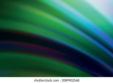 Dark Blue, Green vector blurred pattern. Colorful abstract illustration with gradient. Completely new design for your business.