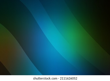 Dunkelblau, grüner Vektor unscharf helle Textur. Abstrakte farbige Illustration mit Farbverlauf. Neues Design für Ihr Markenbuch.