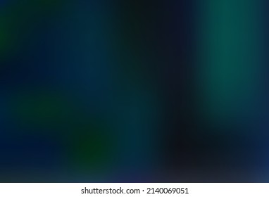 Dunkelblau, grüner, unscharfer und farbiger Hintergrund. Abstrakte Illustration mit elegantem Design. Einfaches Design für Ihr Unternehmen.