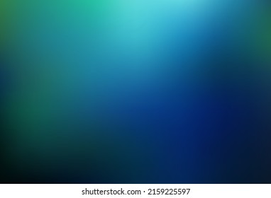Bleu foncé, motif abstrait vectoriel vert flou flou flou. Illustration couleur entièrement nouvelle dans un style flou. Échantillon pour vos conceptions créatives.
