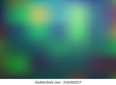Dark Blue, Green vector blurred shine abstract background. Colorful illustration in abstract style with gradient. Template for cell phones.