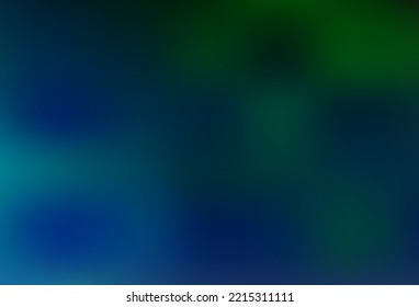 Azul oscuro, Verde vectorial borroso y color de fondo. Ilustración creativa en estilo de semitono con gradiente. Diseño sencillo para su negocio.
