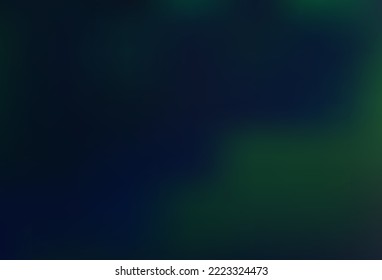 Azul oscuro, fondo borroso vectorial verde. Ilustración abstracta moderna con gradiente. Diseño de su sitio web.
