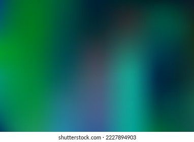 Dark Blue, Green vector blurred shine abstract background. An elegant bright illustration with gradient. Template for any brand book.