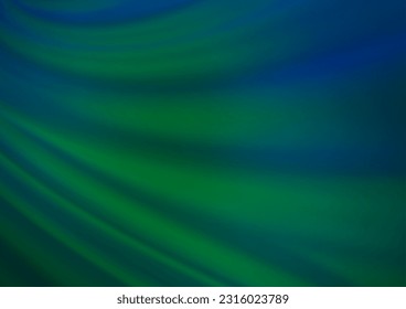 Azul oscuro, vector verde borroso brillo fondo abstracto. Ilustración colorida en estilo abstracto con gradiente. Un diseño completamente nuevo para su negocio.