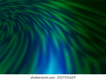 Dark Blue, Green vector blurred shine abstract pattern. An elegant bright illustration with gradient. A completely new design for your business.