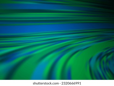 Dark Blue, Green vector blurred bright template. An elegant bright illustration with gradient. The template can be used for your brand book.