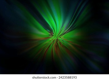 Dark Blue, Green vector blurred shine abstract template. Colorful illustration in abstract style with gradient. New way of your design.
