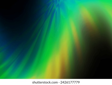 Dark Blue, Green vector blurred bright template. Colorful illustration in blurry style with gradient. The template can be used for your brand book.