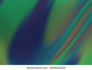 Dark Blue, Green vector blurred shine abstract template. Colorful abstract illustration with gradient. The elegant pattern for brand book.