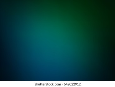 Dark Blue, Green vector blurred background. Brand-new colored illustration in blurry style with gradient. The completely new template can be used for your brand book.