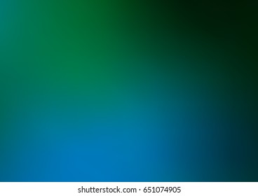Dark Blue, Green vector blurred template. Creative illustration in halftone style with gradient. A completely new design for your business.