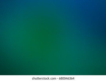Dark Blue, Green vector blurred bright template. A vague abstract illustration with gradient. The completely new template can be used for your brand book.