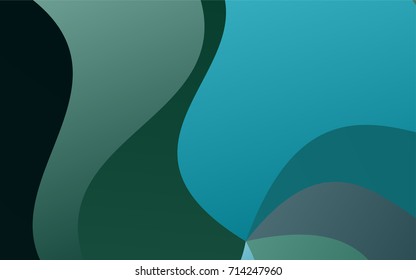 Dark Blue, Green vector blurred pattern. A vague circumflex abstract illustration with gradient. Brand-new style for your business design.