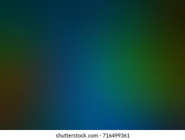 Dark Blue, Green vector blurred shine abstract background. Glitter abstract illustration with an elegant design. The completely new template can be used for your brand book.