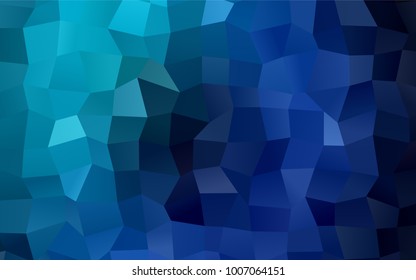 Dark Blue, Green vector blurry rectangular background. Geometric background in square style with gradient. The pattern can be used for brand-new background.