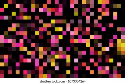 Dark Blue, Green vector blurry rectangular background. Geometric background in square style with gradient. The pattern can be used for brand-new background.