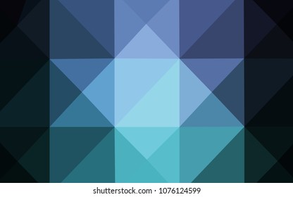 Dark Blue, Green vector blurry triangle template. Creative illustration in halftone style with gradient. That new template can be used for your brand book.