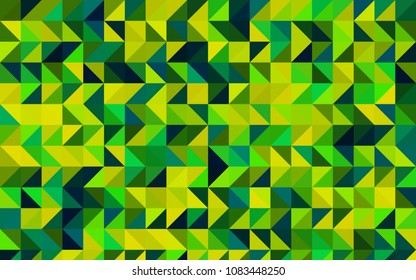 Dark Blue, Green vector blurry triangle template. Modern geometrical abstract illustration with gradient. A completely new template for your business design.