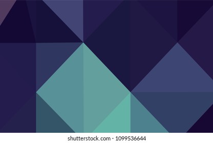 Dark Blue, Green vector blurry triangle template. Shining colored illustration in a new style. That new template can be used for your brand book.