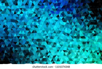 Dark Blue, Green vector blurry triangle template. A vague abstract illustration with gradient. The template can be used as a background for cell phones.
