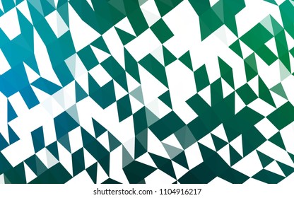 Dark Blue, Green vector blurry triangle background. Shining colored illustration in a Brand new style. The textured pattern can be used for background.