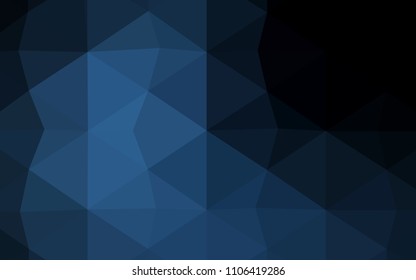 Dark Blue, Green vector blurry triangle texture. Geometric illustration in Origami style with gradient.  A completely new design for your business.