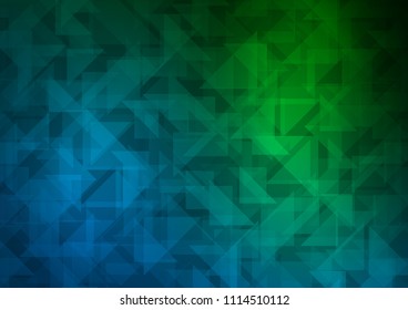 Dark Blue, Green vector blurry hexagon template. An elegant bright illustration with gradient. A completely new template for your business design.
