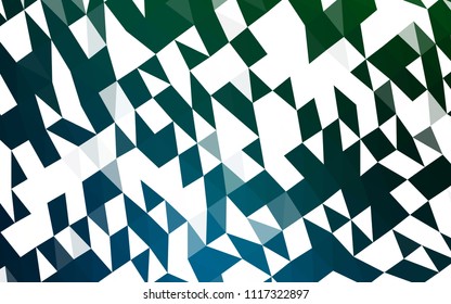 Dark Blue, Green vector blurry hexagon texture. Colorful abstract illustration with gradient. The polygonal design can be used for your web site.
