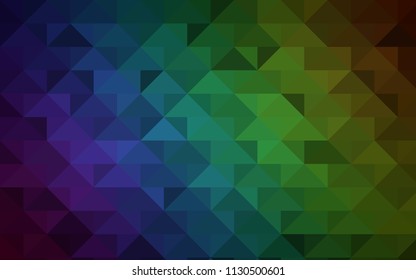 Dark Blue, Green vector blurry triangle background. Shining illustration, which consist of triangles. The template can be used as a background for cell phones.