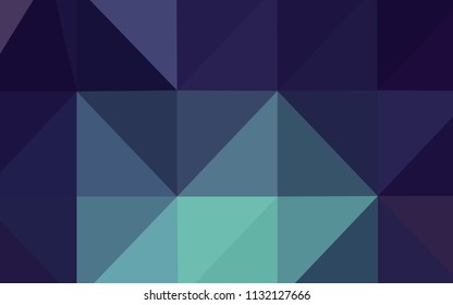 Dark Blue, Green vector blurry triangle texture. Elegant bright polygonal illustration with gradient. That new template can be used for your brand book.